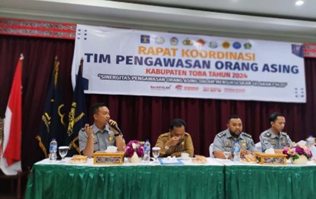 Kantor Imigrasi Kelas II TPI Pematangsiantar Kanwil Kemenkumham Sumut Rapat Koordinasi Timpora Kabupaten Toba